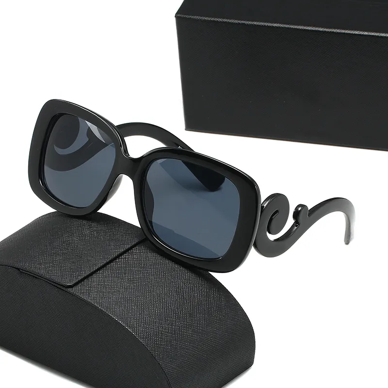 2022 été nouvelle arrivée lunettes de soleil cadre en métal marque Designe motif lettre jambes lunettes pour femmes lunettes surdimensionnées lunettes de soleil nuances UV400
