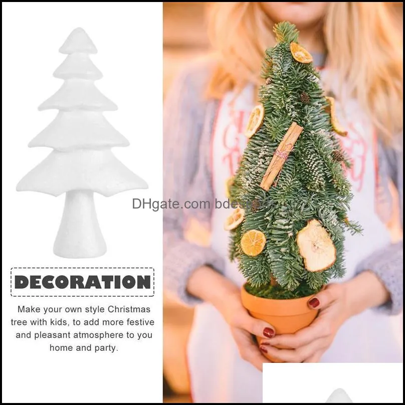Christmas Decorations 2 Pcs DIY Tree Ornament Practical Desktop Adornment Decor