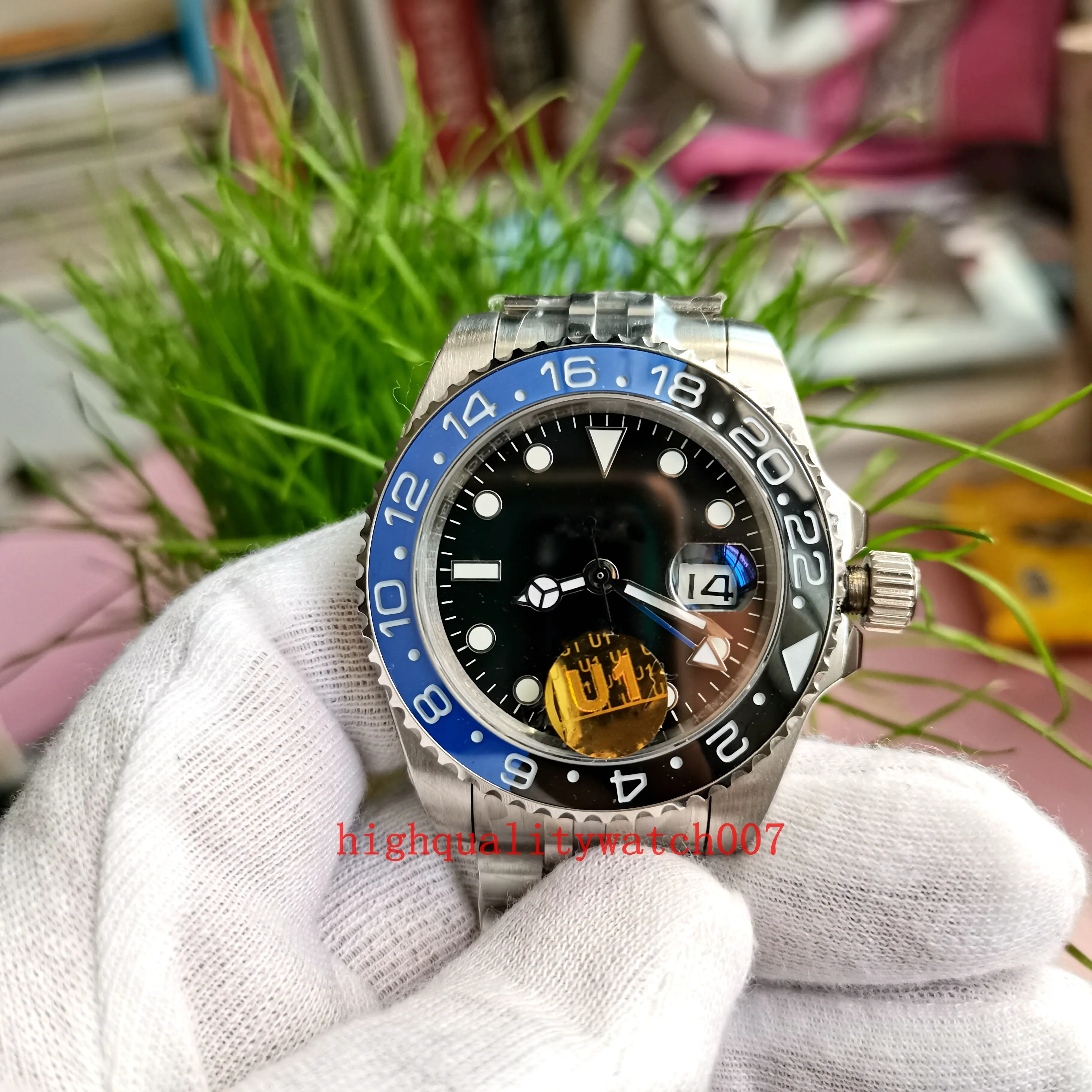 Nova versão U Factory Mens Automático ETA 2813 MOVEM RESPOSTA MEN MEN Black Diver Diver 40mm 126710blnr-0002 116710 Pulseira de aço inoxidável MUNDO MUNDO MENWATCHES MENWATCHES