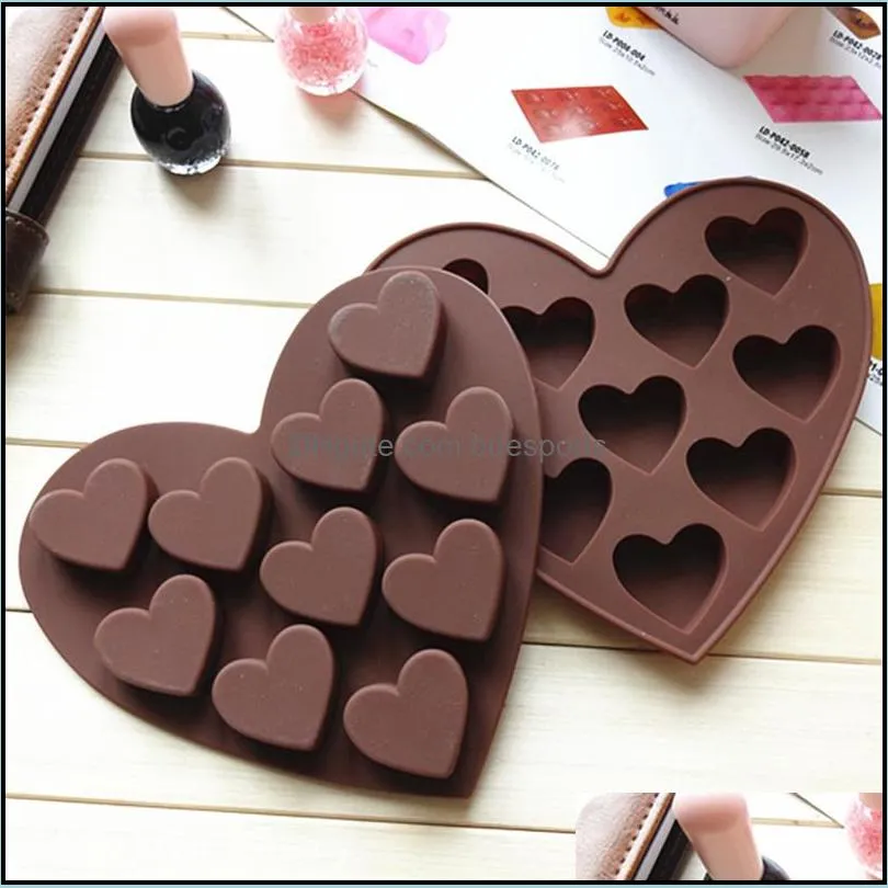 Cake Tool 10/15/25 Holes 3D Small Love Heart Silicone Cakes Mold DIY Baking Jelly Candy Chocolate Soap Moulds Fondant Decorating