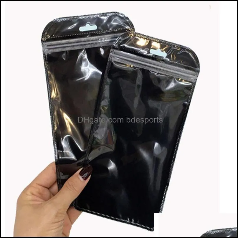 Zip lock bags Zipper Retail Package Bag Cell Phone Case Plastic Clear Packing Bags Zipper Zip Lock Hang Hole Package Pouches