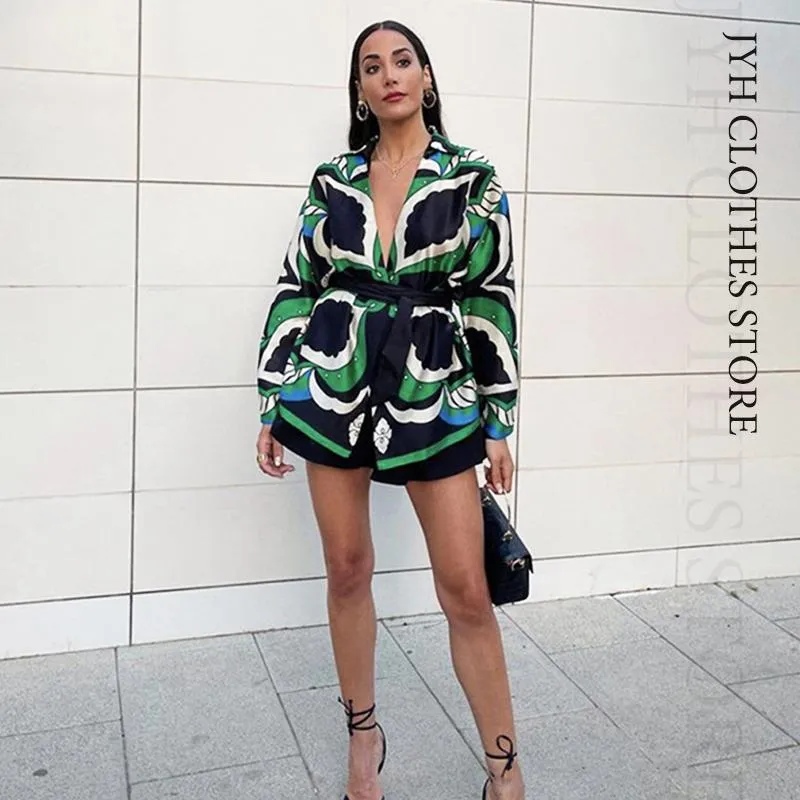 Women's Blouses & Shirts Famale Casual Holiday Beach Printed Kimono Shirt Summer Open Front Women Loose Long Sashes Green Top Blouse Chic
