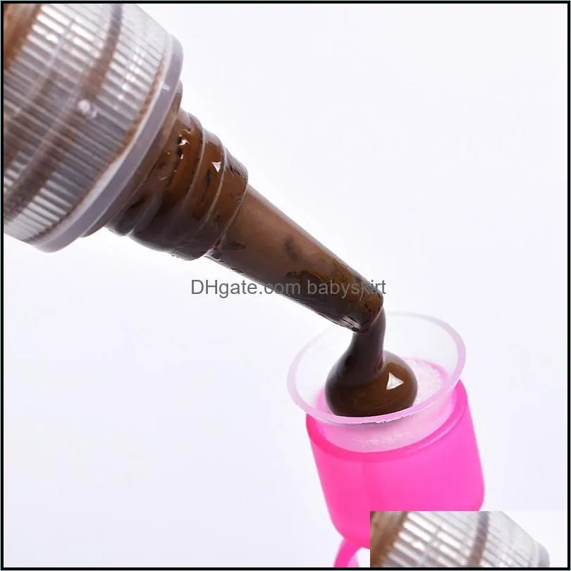 Tattoo Supply Ring Cups Tools Microblading Pigment Holder Permanent Makeup Disposable Tattoos Ink Cup With Sponge 1120