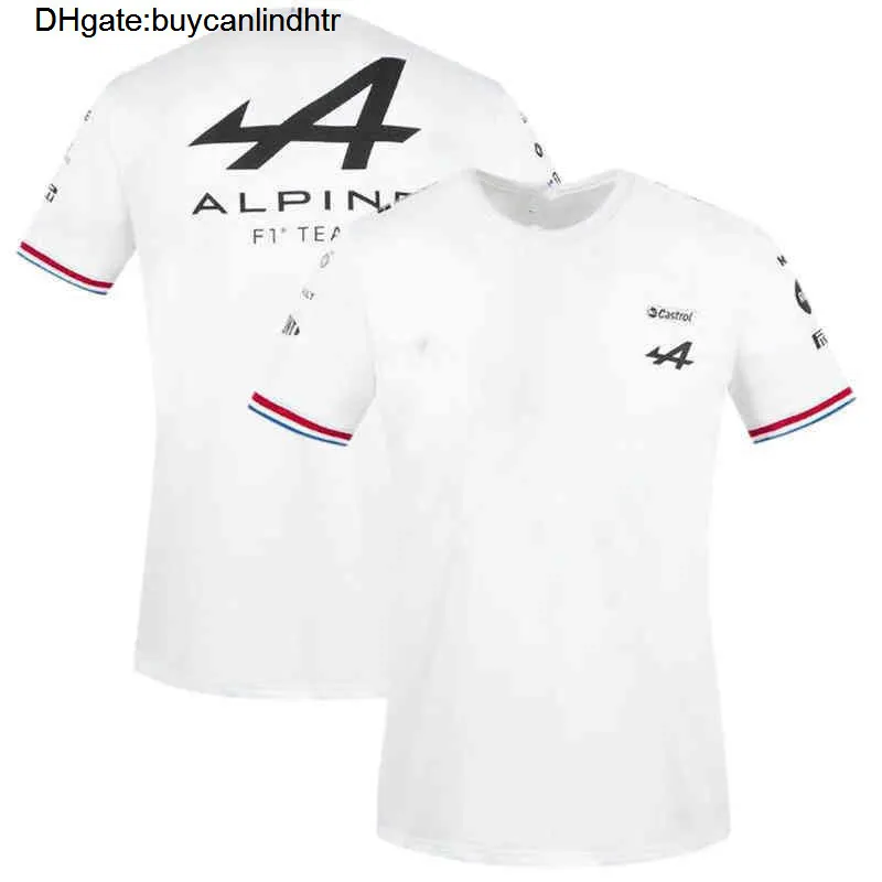 Polos para hombres Verano Fórmula Uno Racer Alonso F1 Alpine Team Racing Fans Manga corta Hombres / Mujeres Camisas Camisetas de gran tamaño D7RR