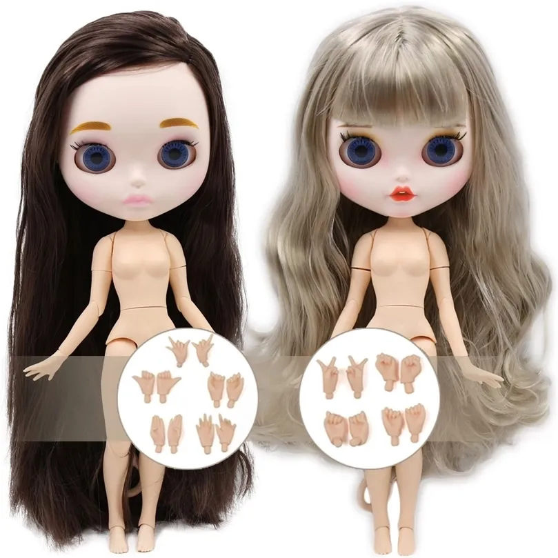 ICY DBS Blyth Doll Carved Lips Face Suitable DIY Change 1/6 BJD Toy OB24 ball joint body anime girl 220505