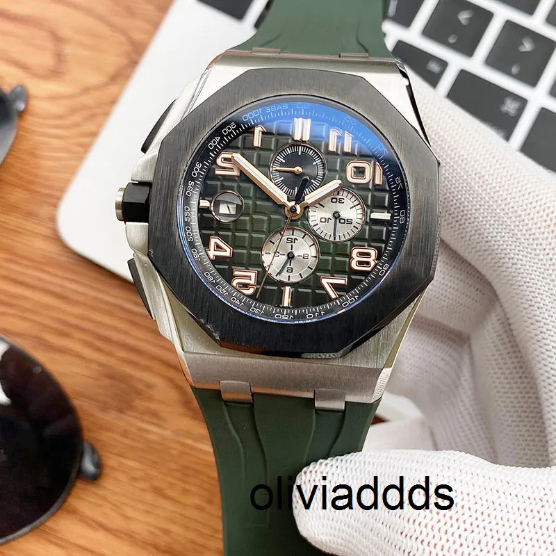 Herenhorloges Automatisch mechanisch horloge 44 mm gradiënt wijzerplaat Luminous waterdichte mode Business polshorloges Montre de Luxe 10S2