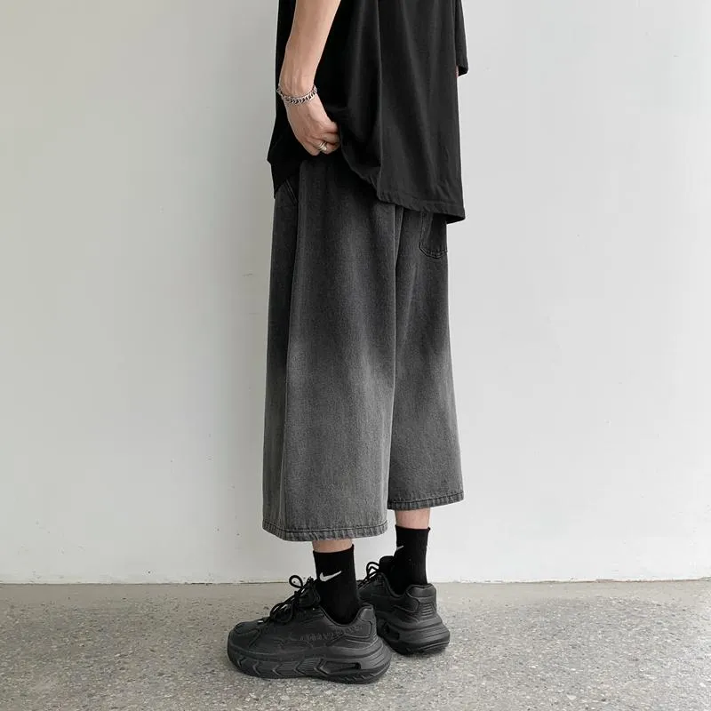 日本最級 Streetwear Harajuku Baggy Emo Oversized Mens Shorts Denim パンツ