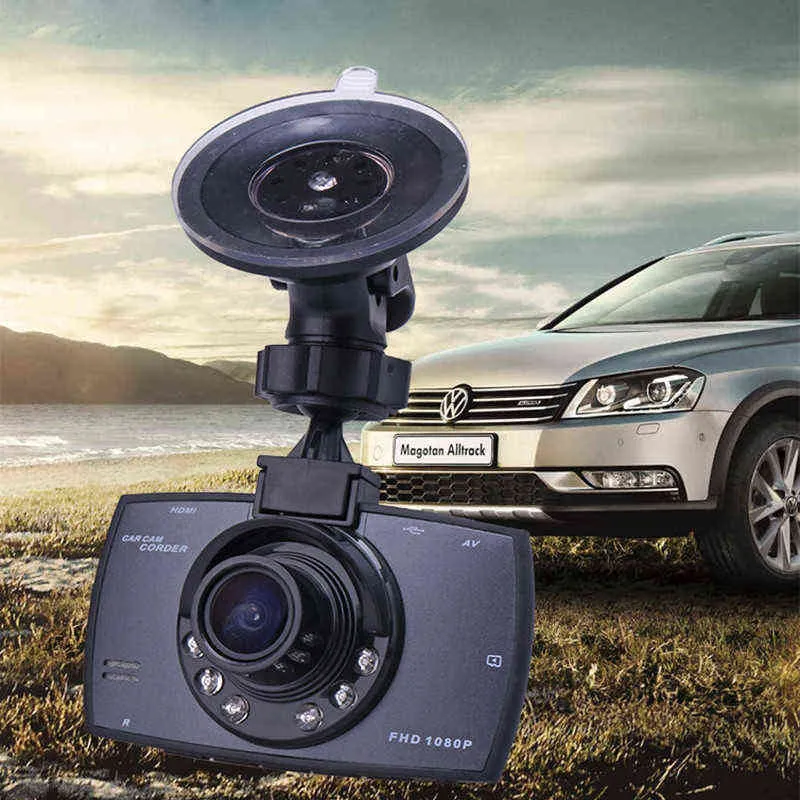 P Hd Car Dvr Camera Dash Video Recorder Portable Durable Fashion Lcd GSensor Cycle Recording G dash Cam Hd Mirror Cam J220601