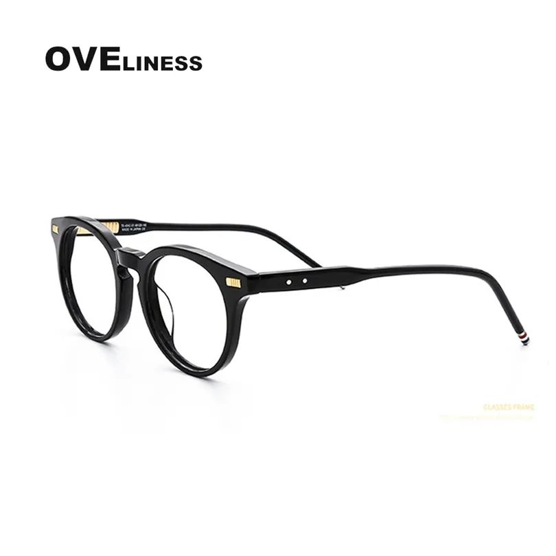 Prescription féminine lunettes myopes montures optiques femmes hommes vintage clair lunettes rondes lunettes lunettes lunettes verre T200428