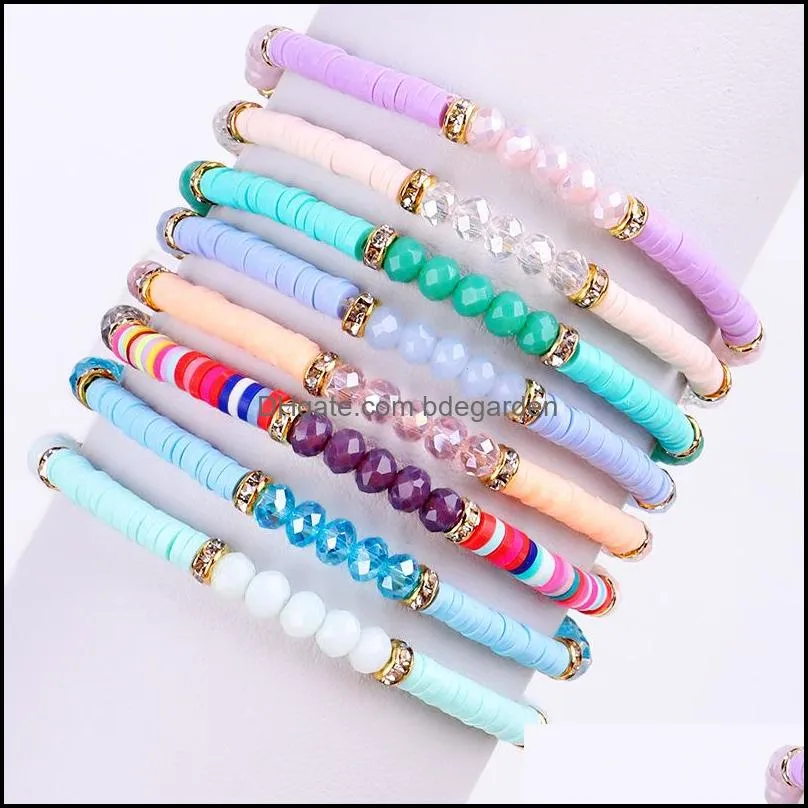 Lien chaîne Bracelets bijoux Style bohème couleur Y Bracelet de perles créatif à la main perle femme livraison directe Dh19H