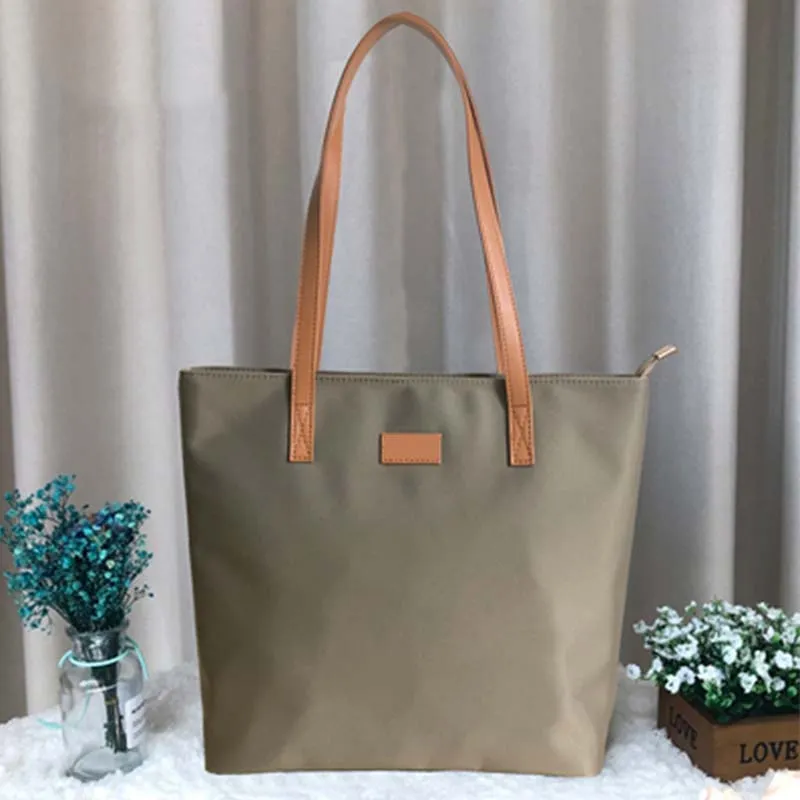 Light Tote Bag Shopping Bag Nylon Cloth One Shoulder Oxford Canvas