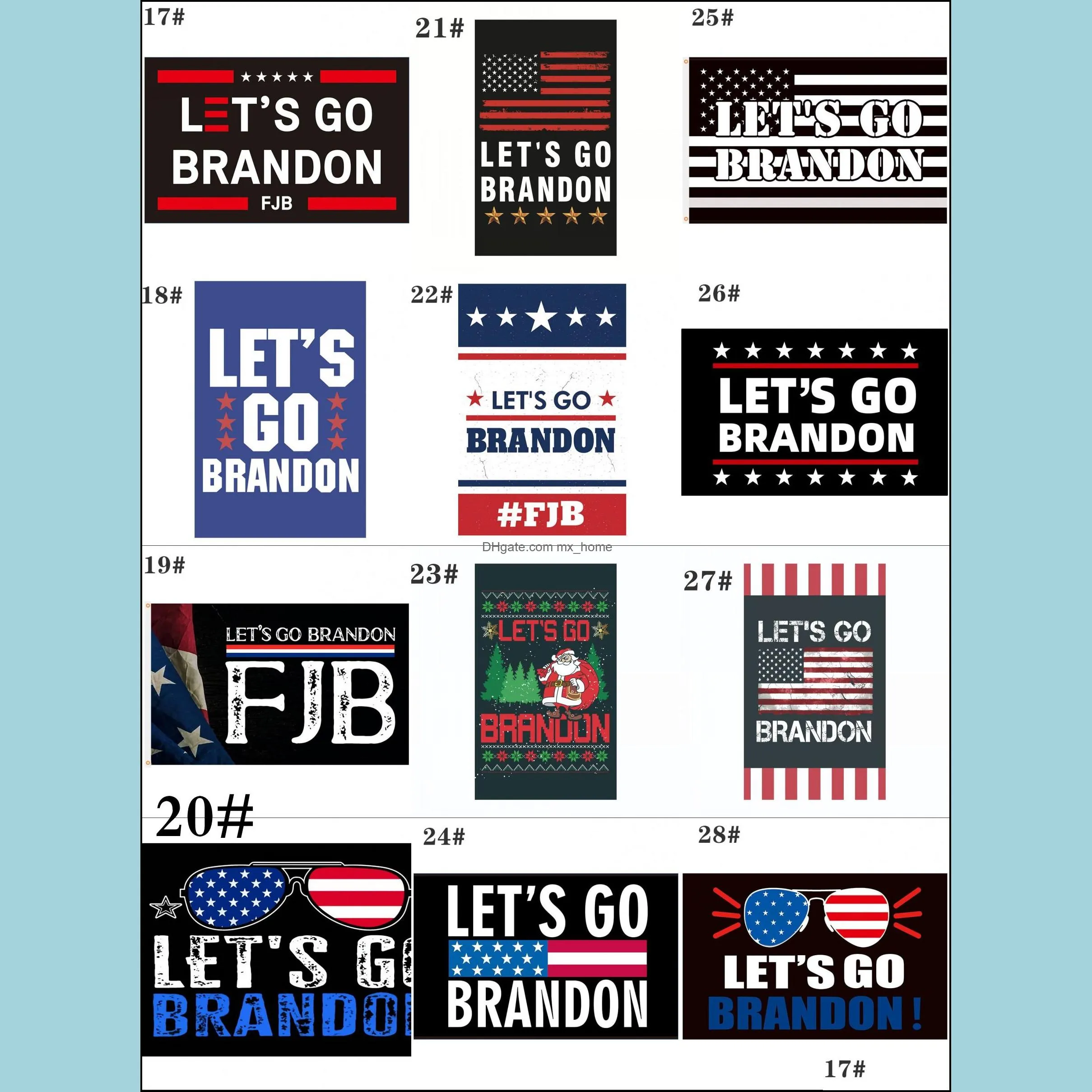 3x5ft Lets Go Brandon USA Banner Flag Indoor Outdoor Flying Flags 90*150cm Garden Flags- FJB Single-Stitched-Polyester With Brass Grommets