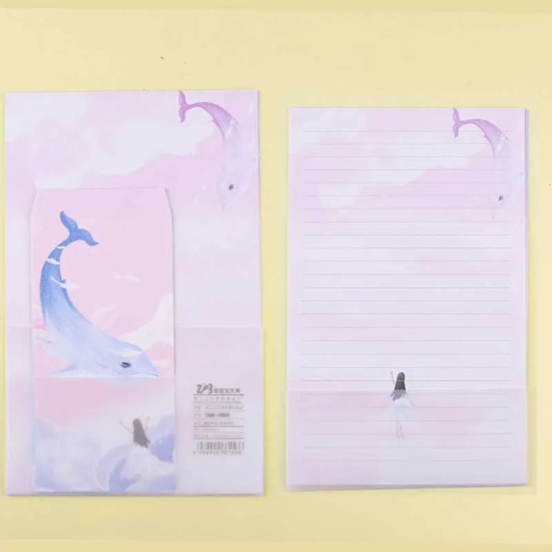 Wrap Prezent Kawaii Dolphin Elk 3 Kopelopa 6 Papier List Kreatywne artykuły papiernicze School Office Zaopatrzenie