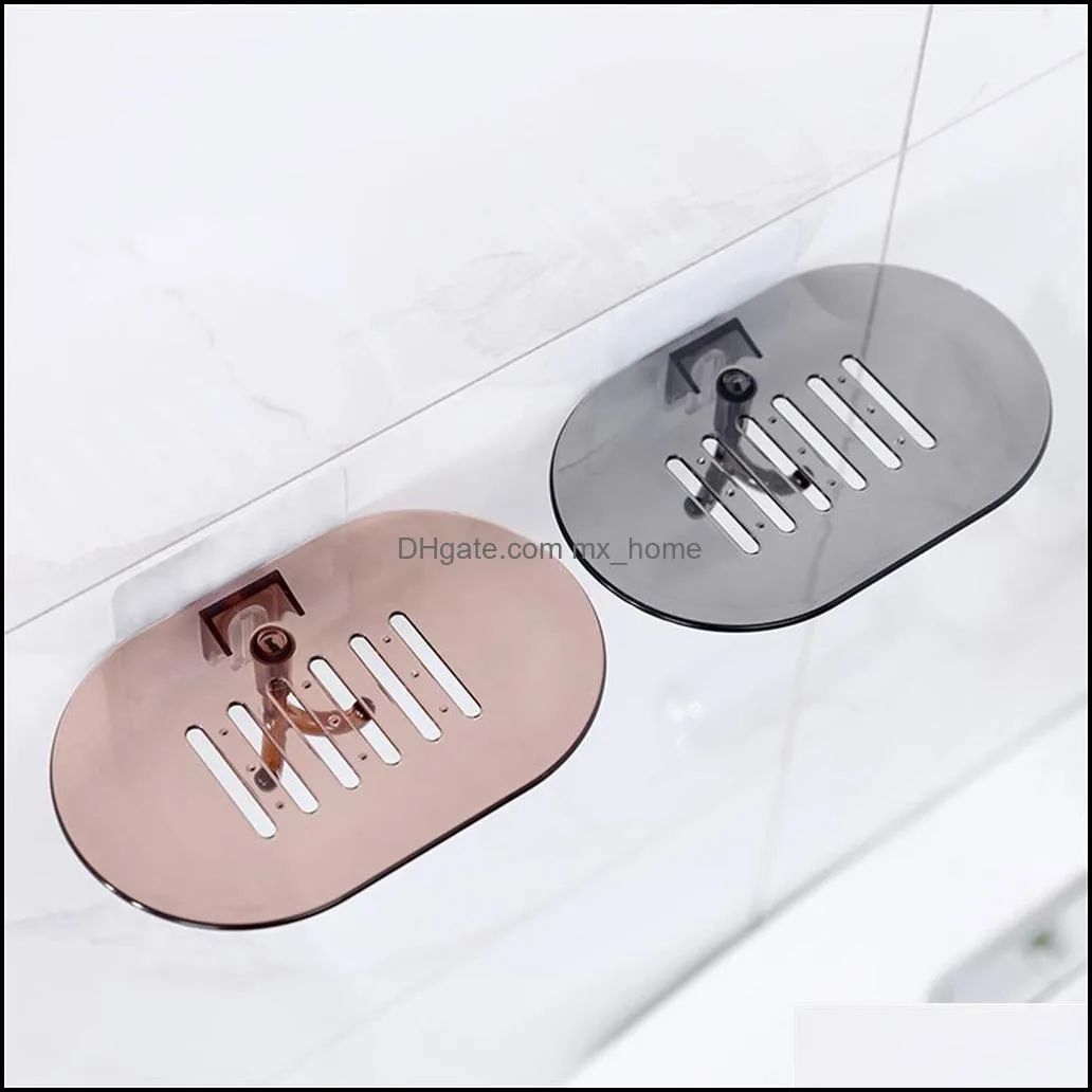 Flexible Bathroom Soap Dish Storage Holder Rack Soapbox Plate Tray Drain Creative Bathroom Soap Drain Rack Simple Case