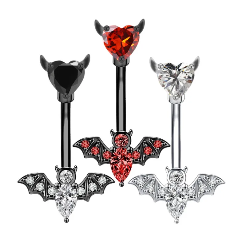 14G Bat Belly Button Ring Biżuter