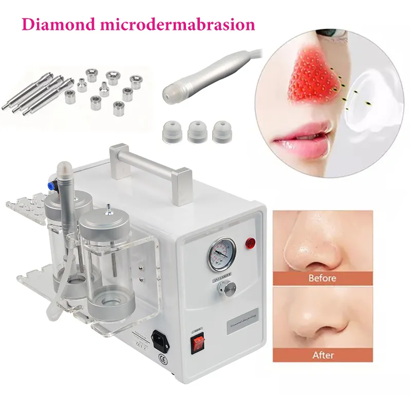 Bärbar dermabrasion Microdermabrasion Machine Peeling Anti Aging Wrinkle Skincare Blackhead Remover Exfoliator för Beauty Salon