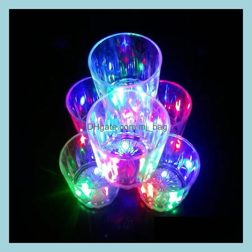 Wine Glasses Drinkware Kitchen, Dining & Bar Home Garden Led Flashing Glowing Cup Water Liquid Activated Light-Up Beer Glass Mug Luminous