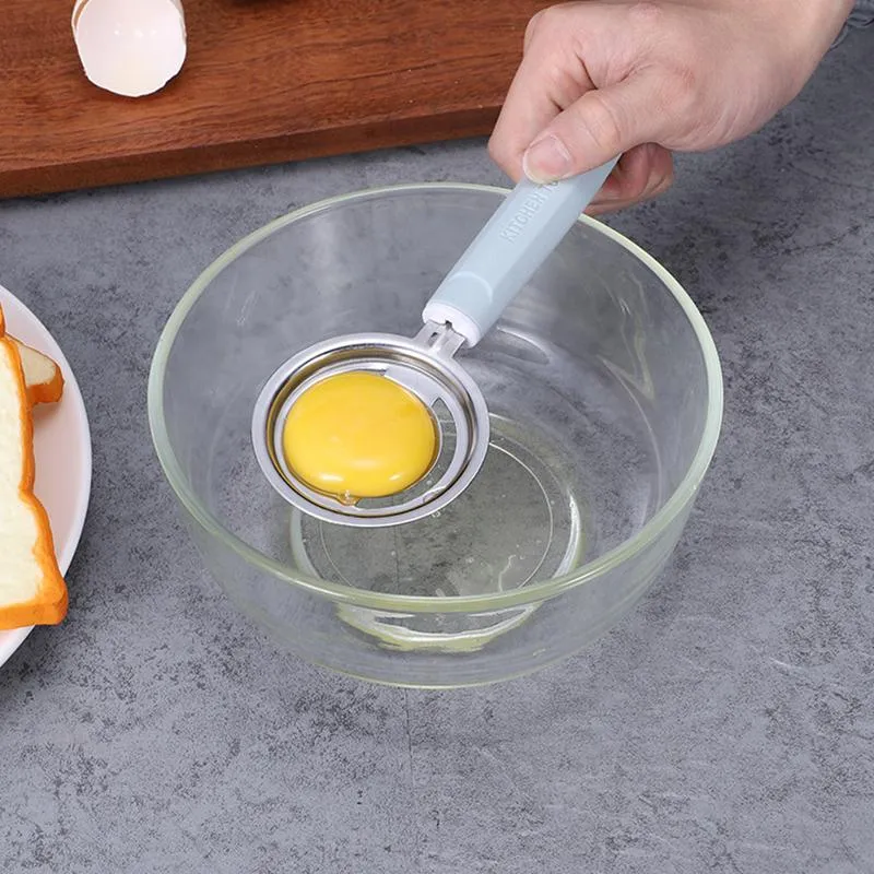 Egg Separator Tool Stainless Steel Eggs Yolk White Separators Sieve Kitchen Gadgets Baking Tools Yolk Remover Divider Filter HY0376