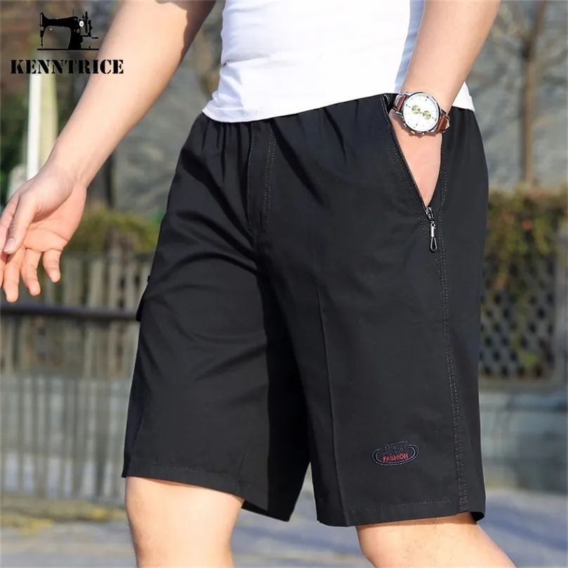 Shorts casuais kenntrice para homens moda algodão fino solto calças curtas curtas curtas fitness jogging cargo shorts de verão masculino 220622