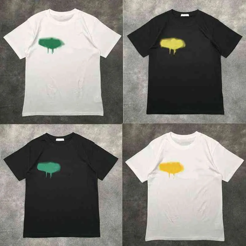Designer de t-shirt marque Palms Angels T-shirt PA Vêtements de pulvérisation Lettre de pulvérisation à manches courtes Spring Summer Tide et femmes avec le même E8