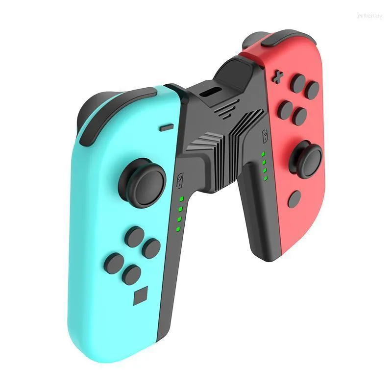 ゲームコントローラージョイスティックハンドヘルドns nintendoswitch joy con charger充電ハンドルスイッチ/スイッチOLEDコントローラーJoycon g phil22