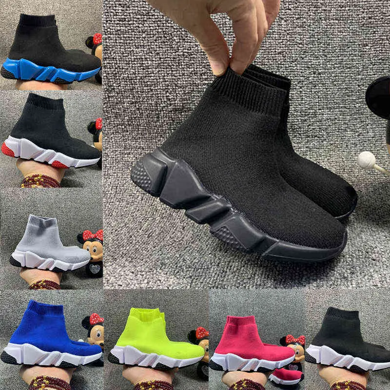 Luxury with box Kids Sock Shoes for Boys Socks Child Trainers Teenage Light and comfortable Sneakers Running Chaussures