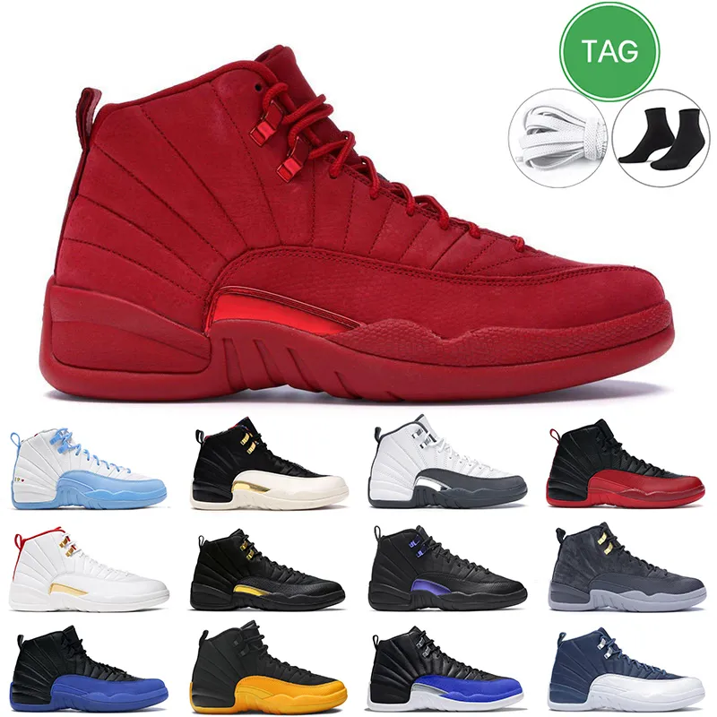 12s hommes Chaussures de basket 12 Gamma Blue University Gold Dark Grey Gym Red The Master Taxi mens outdoor sports trainer Sneakers