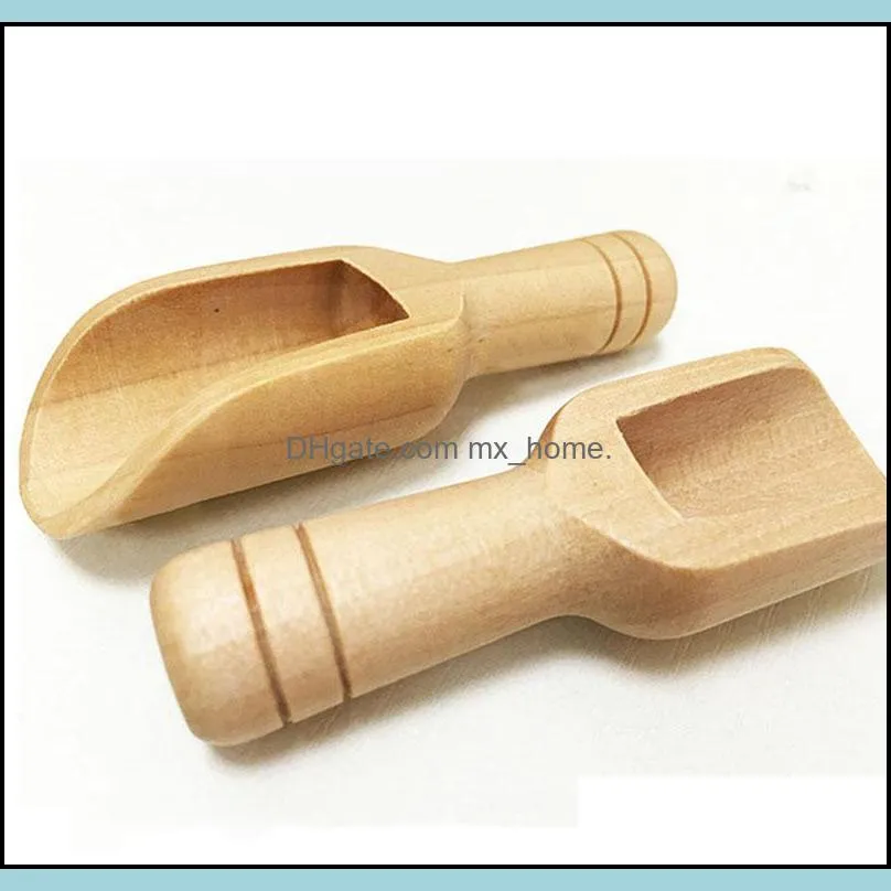 Mini Wooden Scoops Bath Salt Powder Detergent Powder Spoon Candy Laundry Tea Coffee Spoons Eco Friendly Wood Mini S jllsyu mx_home