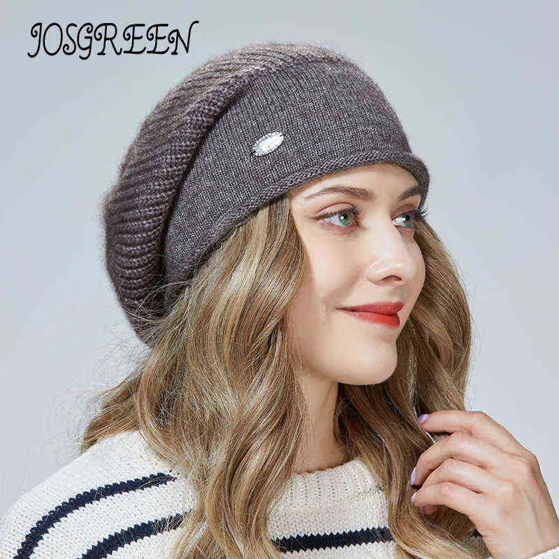 Josgreen Fashion and Variety com Cashmere French Stack Hat Young Stack Classic 4 cores J220722