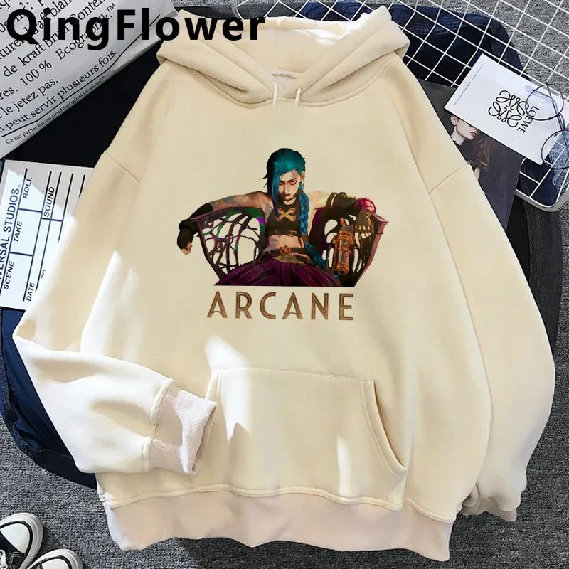 Sudaderas Con Capucha Masculina Sudaderas Arcano Jinx Anime Anime