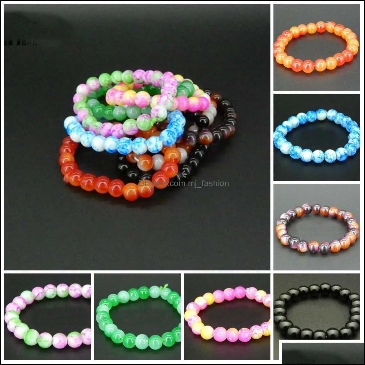 charm crystal glass beads bracelets beautiful bangles&bracelets