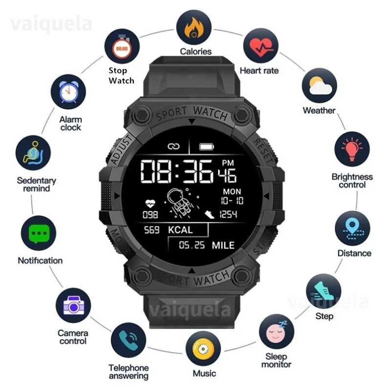 Montres montres intelligentes hommes femmes Bluetooth Smartwatch Bracelet tactile Fitness connecté pour IOS Android montres-bracelets