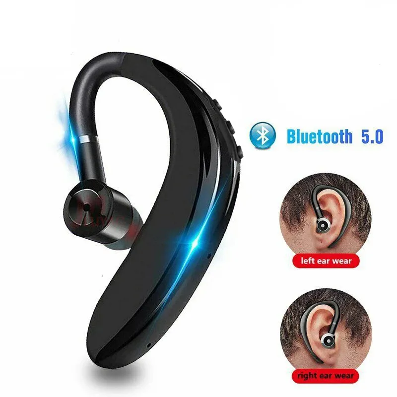 Fones de ouvido Bluetooth sem fio intra-auriculares universais com microfone para todos os celulares inteligentes Fones de ouvido esportivos viva-voz