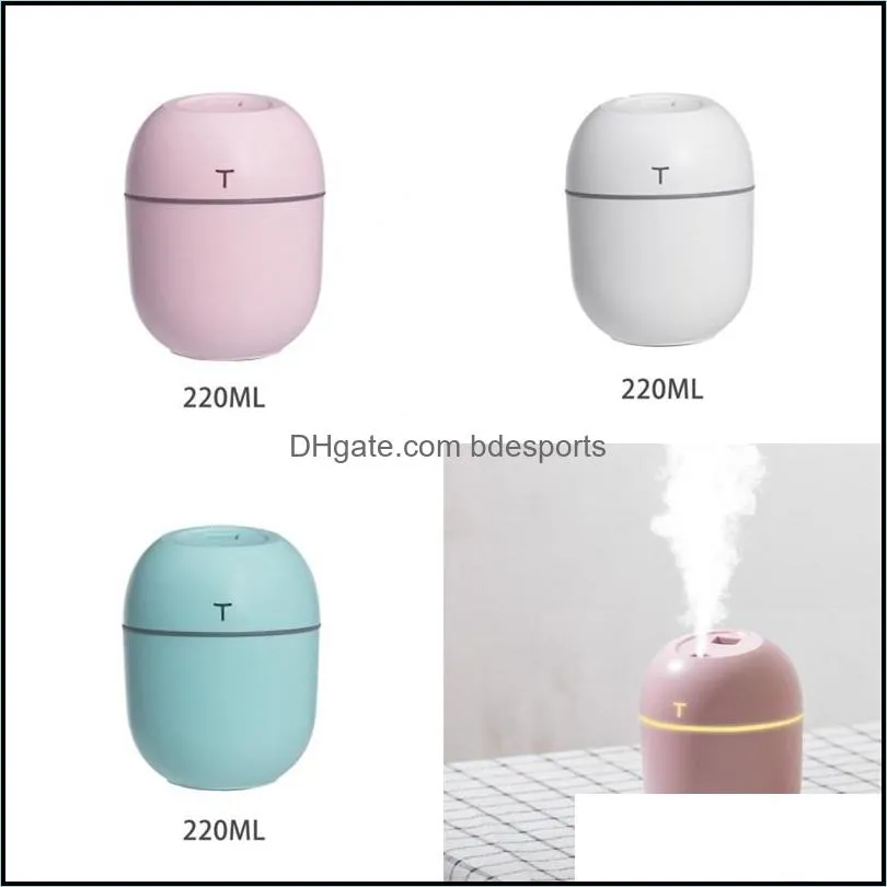 Mini Humidifiers USB Egg Shape Water Supply Instruments Home Vehicular Aromatherapy Machines Essential Oil Spray Ultrasonic Hot Sale 9lf