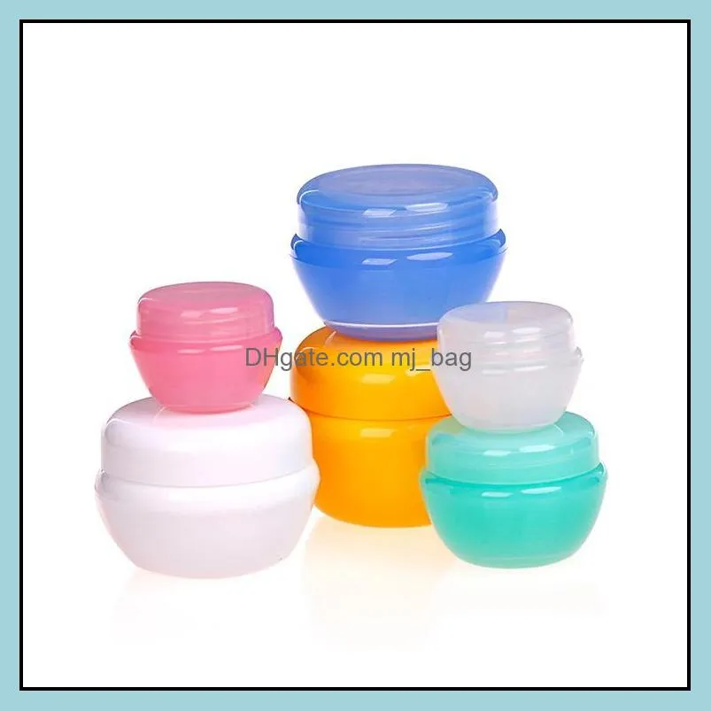 refillable mushroom shape empty make up jar pot portable travel face cream/lotion/cosmetic container for diy beauty cosmetics pae11125