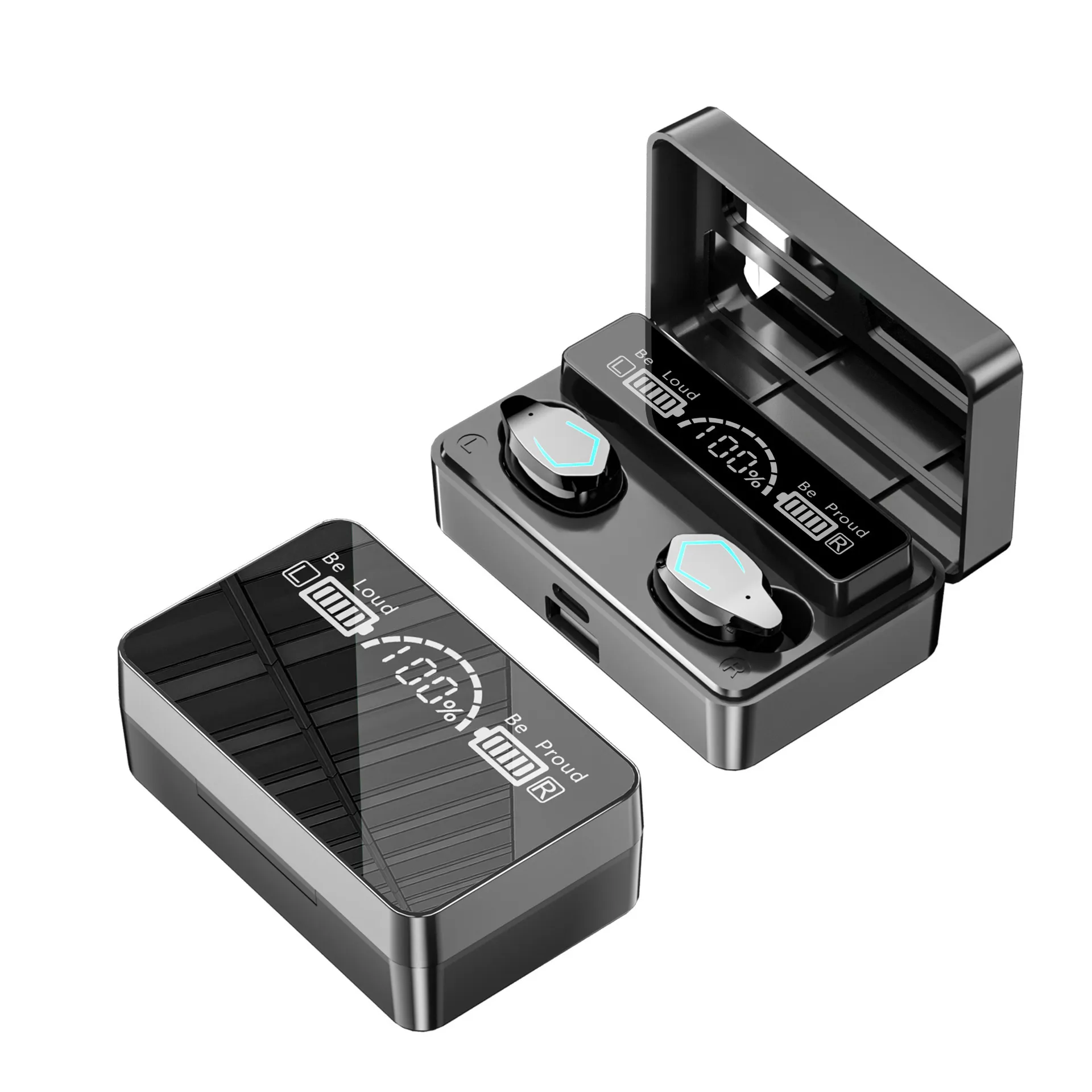 TWS X3 Mirror LED Wyświetlacz słuchawki douszne audifonos prawdziwe bezprzewodowe stereo kontrola głosu słuchawki dotknij mini