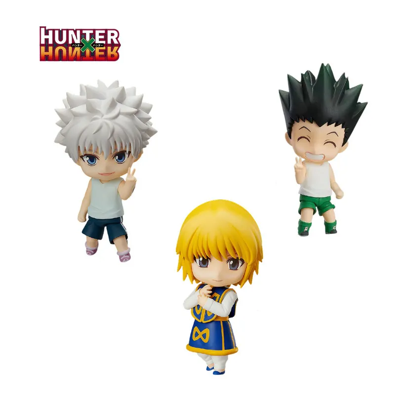 Hunter X Hunter Anime Figure Kurapika #1185 Gon Freecss #1183 Killua Zoldyck #1184 PVC Toy Action Figma Model Doll Juguetes Gift