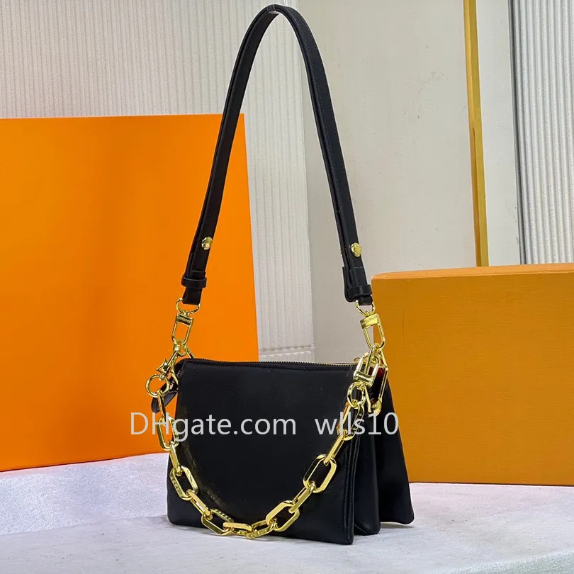 Bolsa de grife de luxo bolsa feminina de alta qualidade transversal corpo mensageiro corrente zíper bolsa data código embreagem moda senhora flor em relevo 59598 bolsas de ombro bolsas bolsas