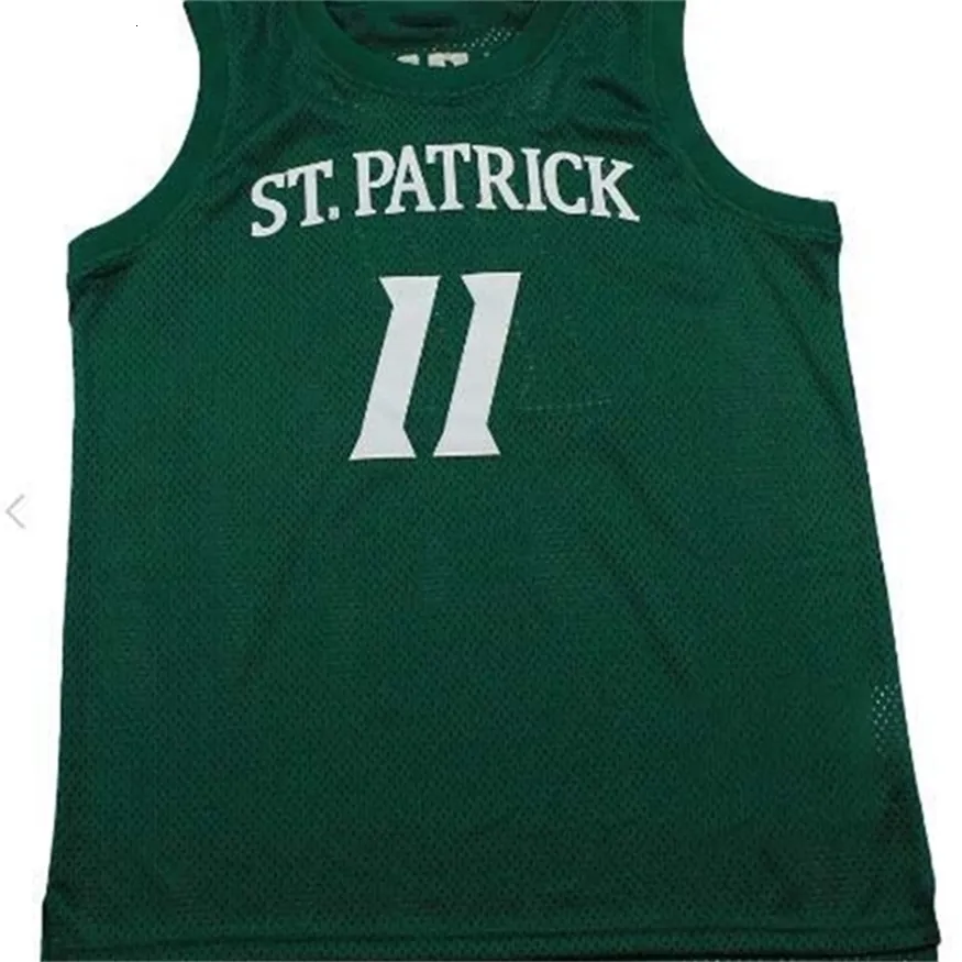 Nikivip erkek kadınlar özel herhangi bir isim herhangi bir sayı genç özel xxs-6xl kyrie Irving St. Patrick Lisesi Basketbol Forması