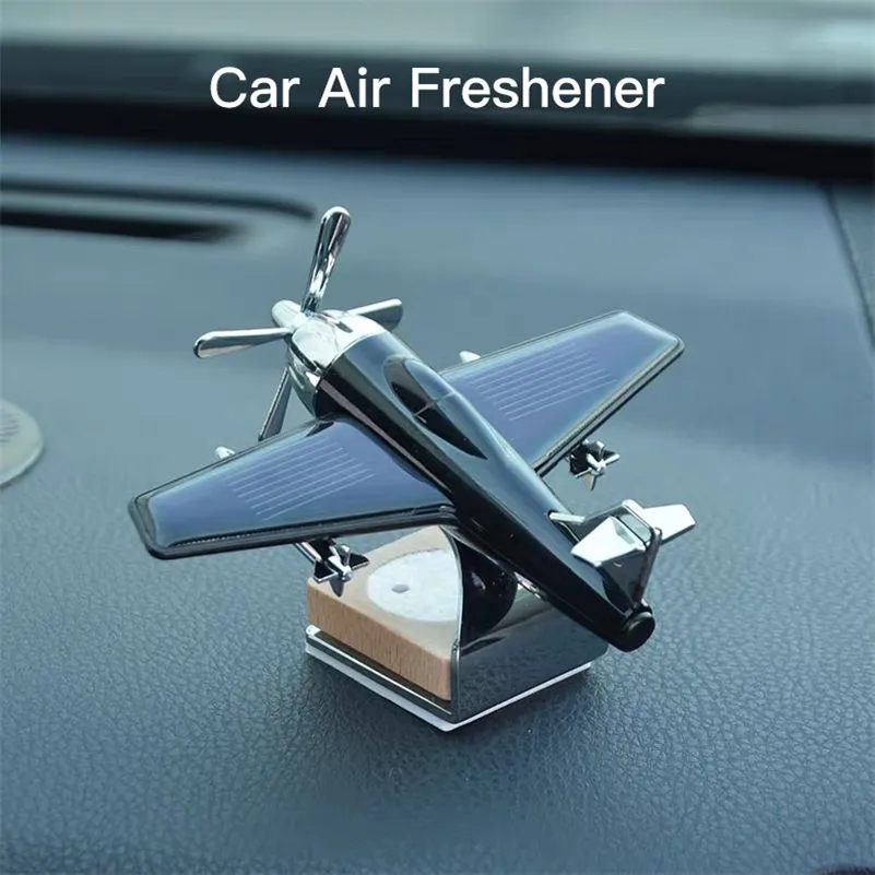 Car Air Freshener Solar Aircraft Decoration Mini Car Perfume Air Freshener Fragrance Car Airplane Ornament 220718