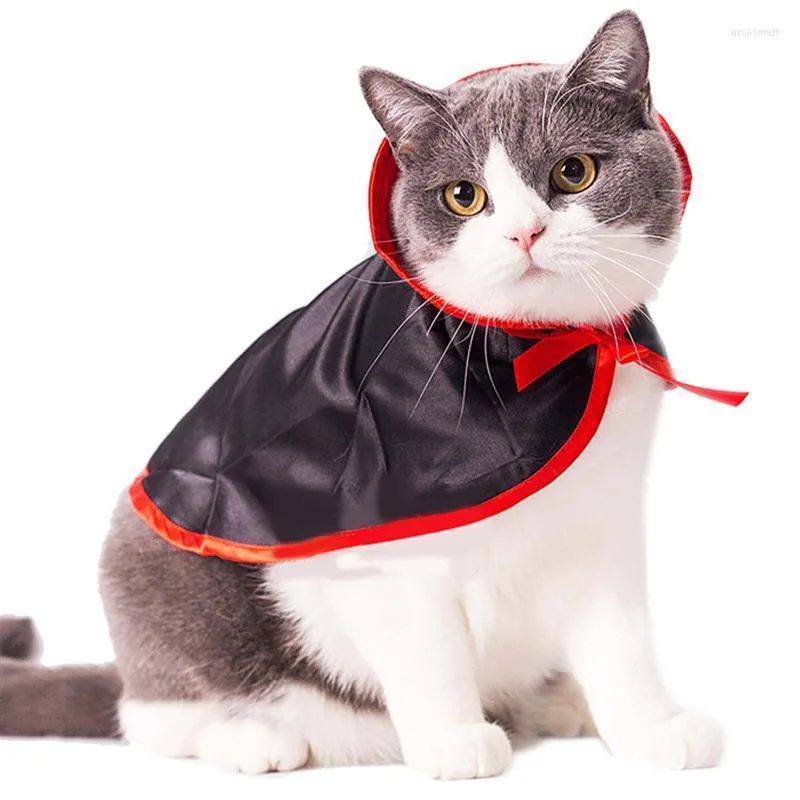 Halloween Pet Dog Costumes Cloak Cat Cape met hoed schattige chique verkleedkostuum