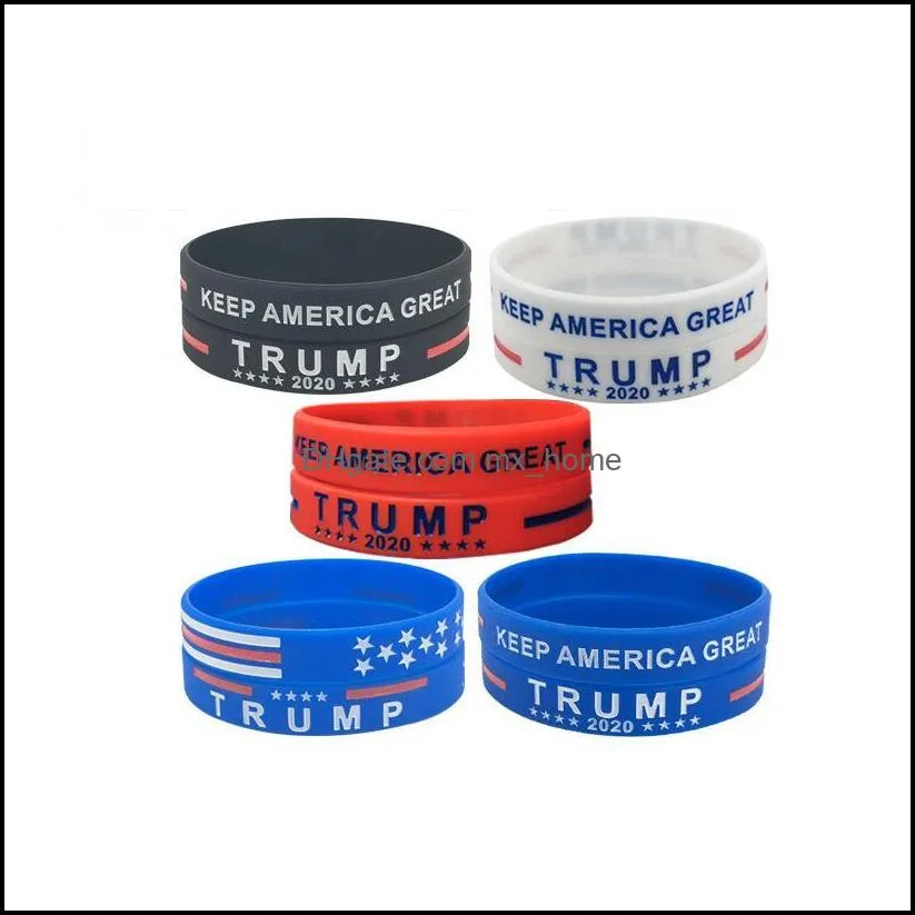 Donald Sile Armband Keep America Great Wristband US General Val Bangle Biden Kids Smycken Drop Leverans 2021 Tillbehör Baby Mater