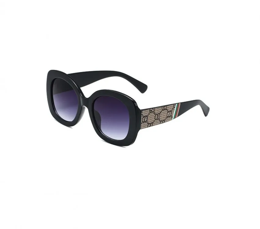 9091 Designer-Sonnenbrille mit schwarzem Rahmen, kleine runde Linse, modischer Trend, blendfrei, Uv400, Freizeitbrille für Damen, luxuriös, klassisch, gooci Retro-Sonnenbrille