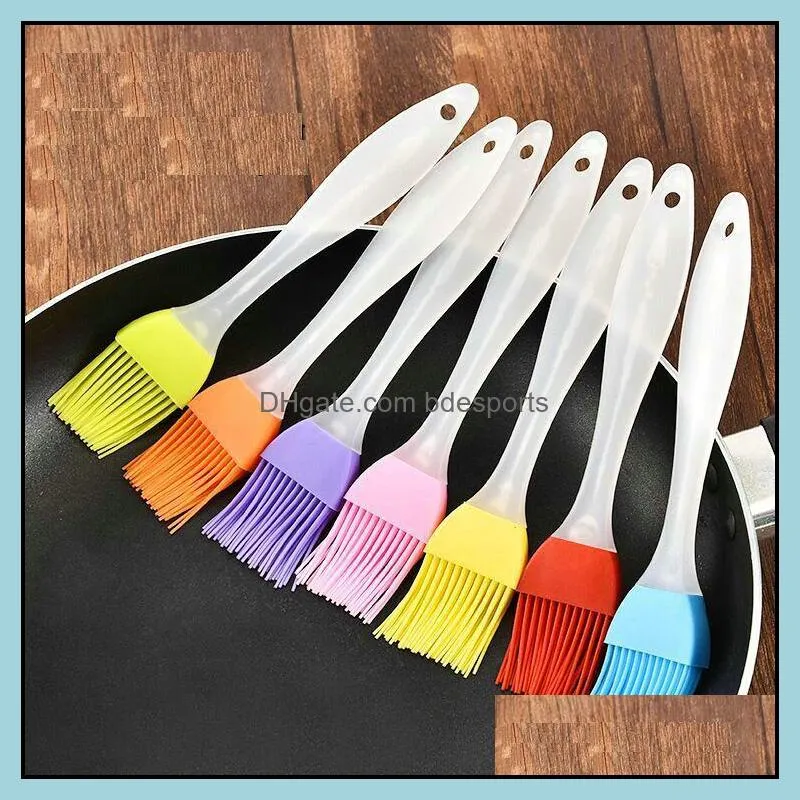 17cm Slicicone Basting Brush Flexible Silicone Brushs Sweep Griling Cook Kitchen Pastry Brushes Soft High Temperatire Brush BBQ Tool