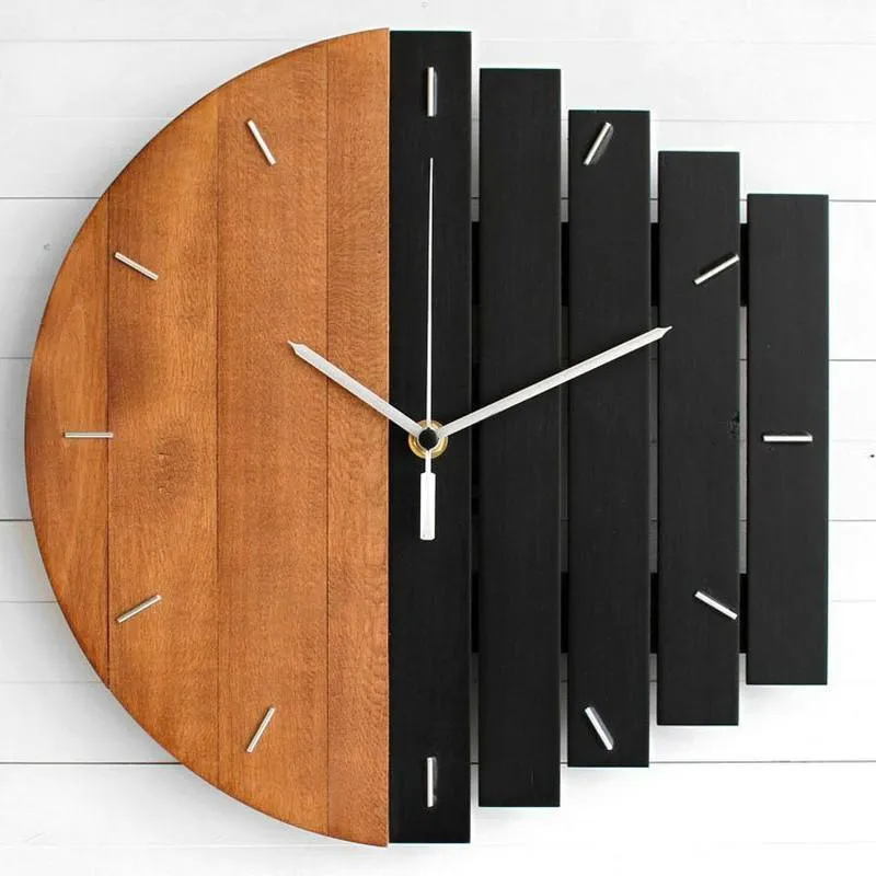 Relógios de parede relógio de madeira design moderno