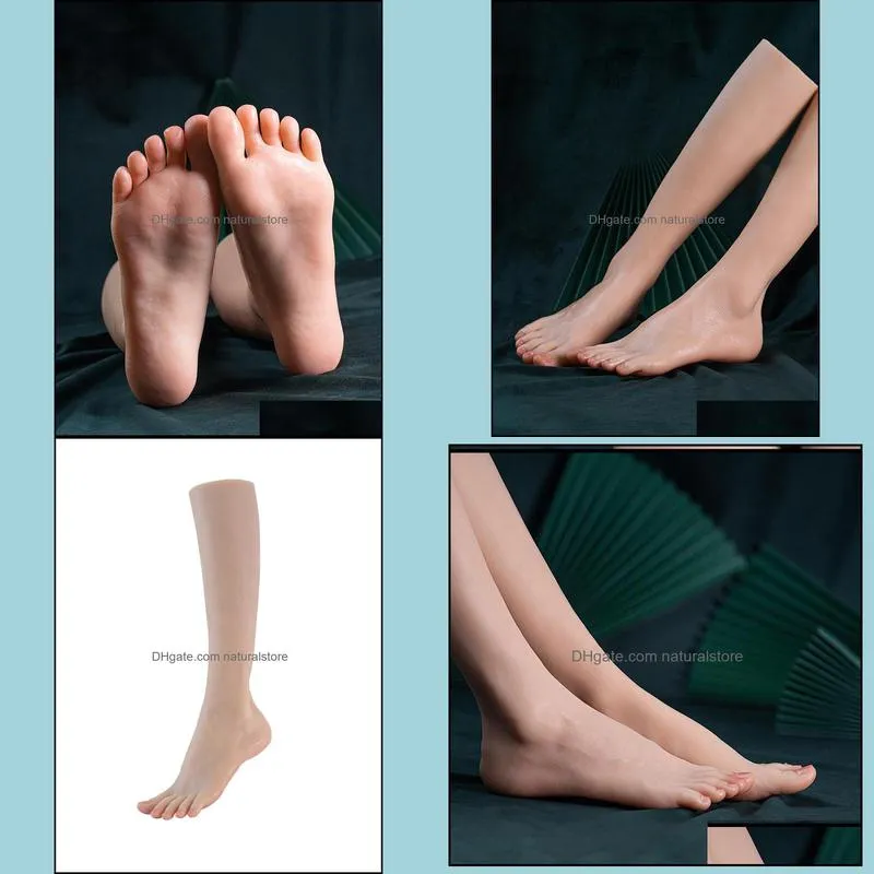 Silicone Beautiful Feet Mannequin Female Leg Teaching Foot Model False