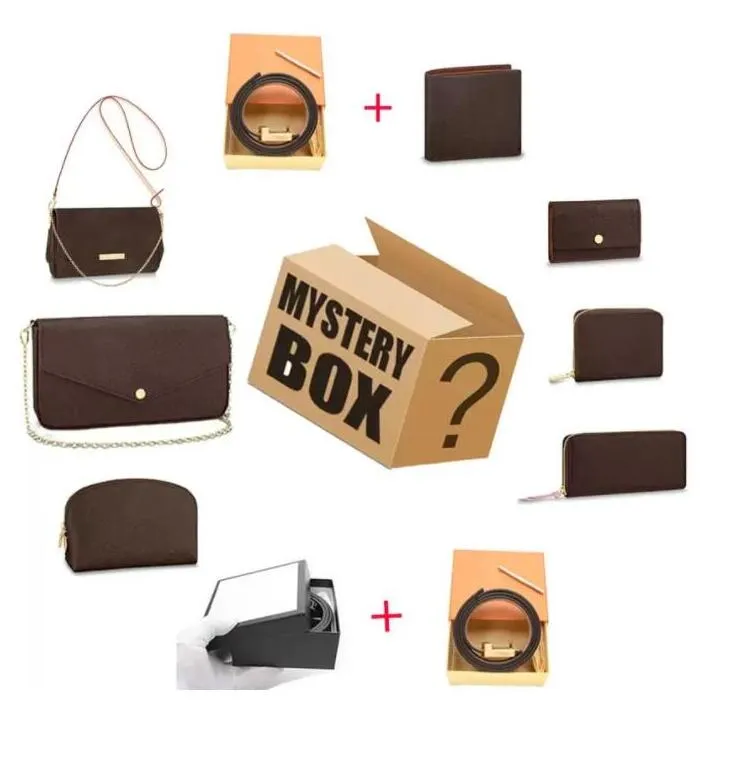 2022 Mystery Box Wallets Bags Jewerys Belts Womensn Bags Birthday Surprise favors Lucky for Adults Gift Such-As Shoulder Bag-Handbags Wallet Barcels-Jewerys