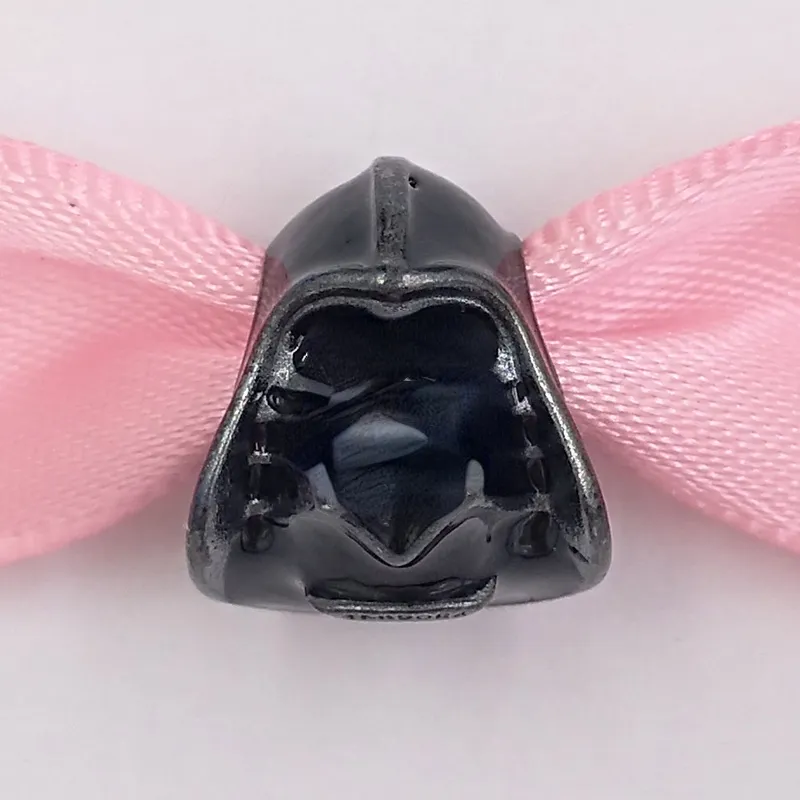 Pandora Biżuteria 925 Sterling Silver Making Kit Star Warrs Darth Vader Charm Chain Pop Pop Bead Bangel Mężczyzna Bransoletka nadgarstka Oryginalny Snake DIY Naszyjnik Pudełko Pudełko Prezent 799256C01