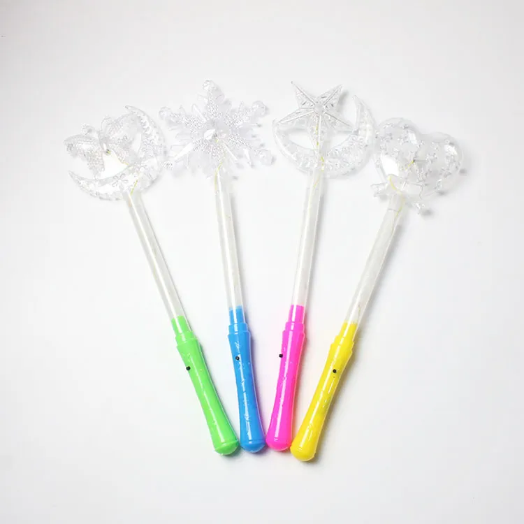 Brinquedos infantis LED GLOW Stick Wand Five Star Fairy Wand Sticks Sticks Light Up Toys Halloween Children Toy