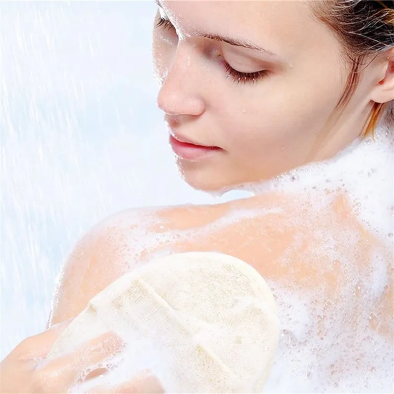 Spazzole da bagno in spugna di luffa naturale Doccia Strofinare Lavare il corpo Sfera di spugna esfoliante